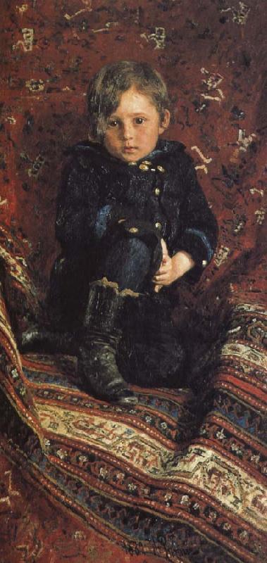 Ilia Efimovich Repin Painter s son Norge oil painting art